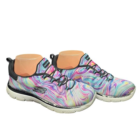 Skechers Summits Brilliant Dreamer Slide On Shoes - Picture 1 of 10